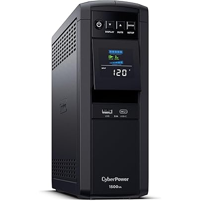 617WOwlPeDL._AC_SR405,405_ CyberPower CP1500PFCLCD PFC Sinewave UPS Sistema de respaldo de batería y protector contra sobretensiones