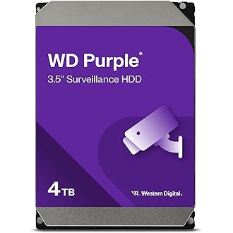 Western Digital 4TB WD Purple Disco Duro Interno para Vigilancia HDD