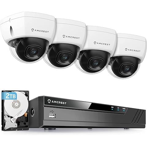 611GEbyYLeL._AC_UF480,480_SR480,480_ Amcrest Sistema de cámara de seguridad 4K 8CH con NVR 4K (8MP), (4) x 8 megapíxeles IP67 cámaras IP POE de metal resistente a la intemperie (3840 x 2160), disco duro de 2 TB preinstalado
