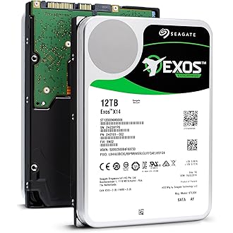 Seagate Exos X14 ST12000NM0008 - Disco duro (12 TB, interno de 3,5 pulgadas), SATA (SATA/600)